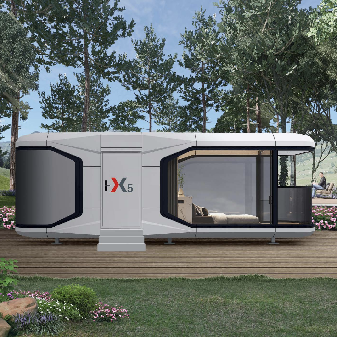 Low Cost Convenient Mobile X5 Space Capsule Unit for Hotel Apartment