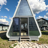  Innovative Two-Layer Steel V6 Triangular Space Capsule for Office Buildings Villas Resorts Shop