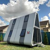  Innovative Two-Layer Steel V6 Triangular Space Capsule for Office Buildings Villas Resorts Shop