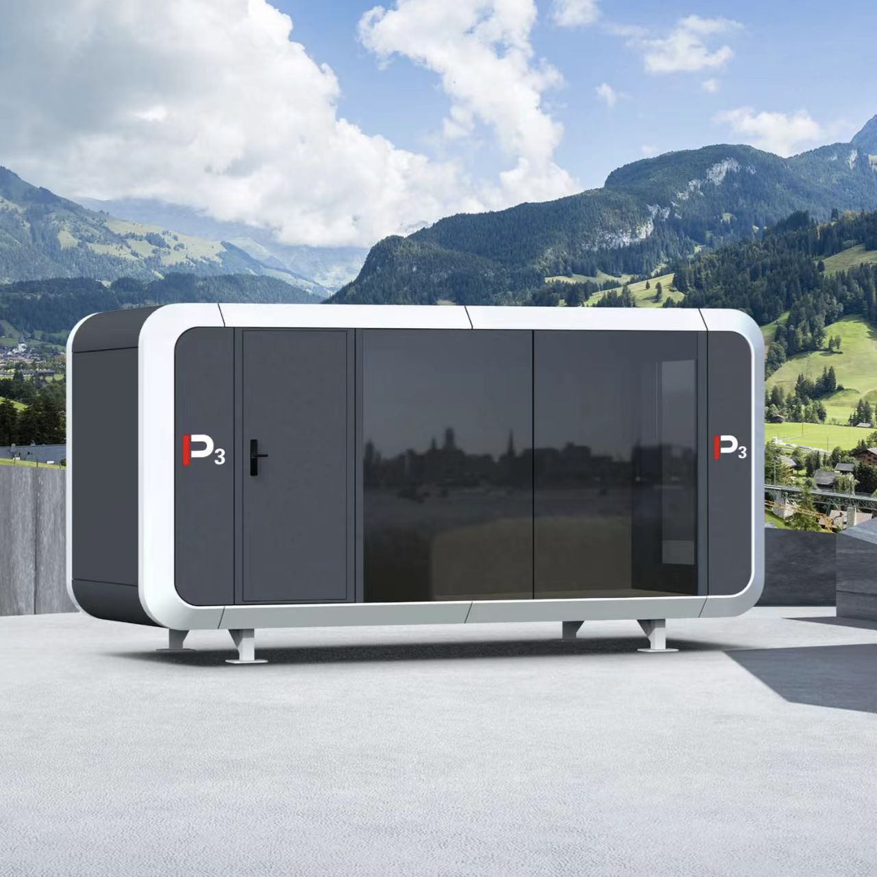 High-Quality Steel P3 Apple Cabin for Luxury Hotels and Residences