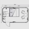 Versatile-Usage Durable Mobile X3 Space Capsule Unit for Commercial Hotel